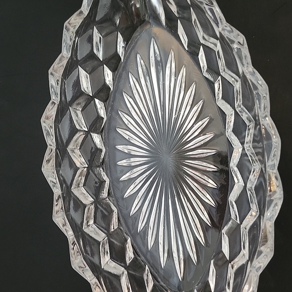 Vintage Fostoria American Relish Tray with Butter Dish - Picture 3 of 16